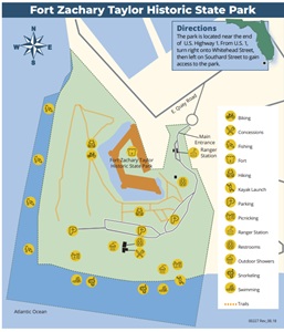 Fort Zachary Taylor Historic State Park Map and PDF Guide