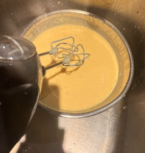 Step 3 - Combine yolks, lime juice and sweetened condensed milk