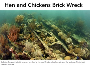 Hen and Chickens Brick Wreck