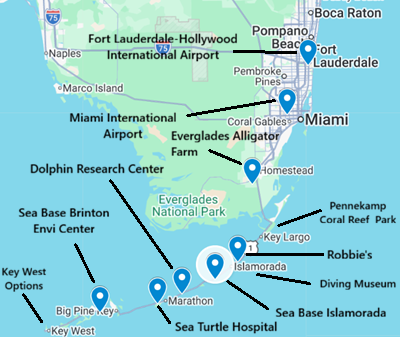 Fun things to do after Sea Base - map