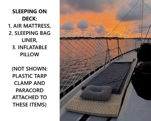 sleeping on deck