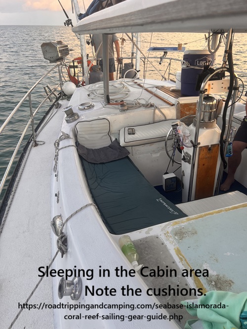 Sleeping in the cockpit