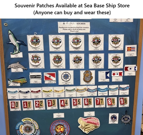 Souvenir Patches at Sea Base