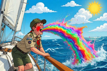 Sea sick scout
