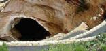 Photo of the steep natural entrance of Carlsbad Caverns