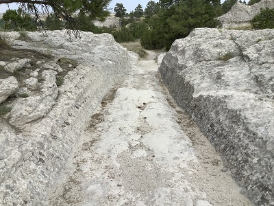 Oregon trail wheel ruts