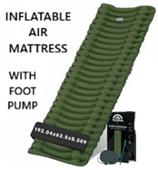 Inflatable air mattress - with a foot-pump
