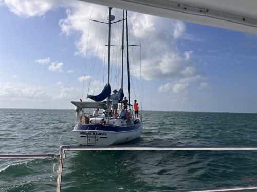 Heading out to sea